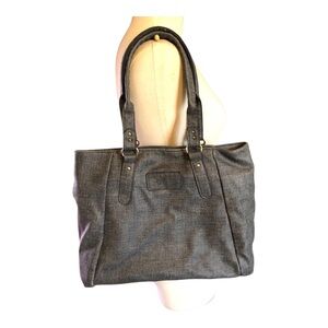 ZM Snow Gray Handbag Purse Tote